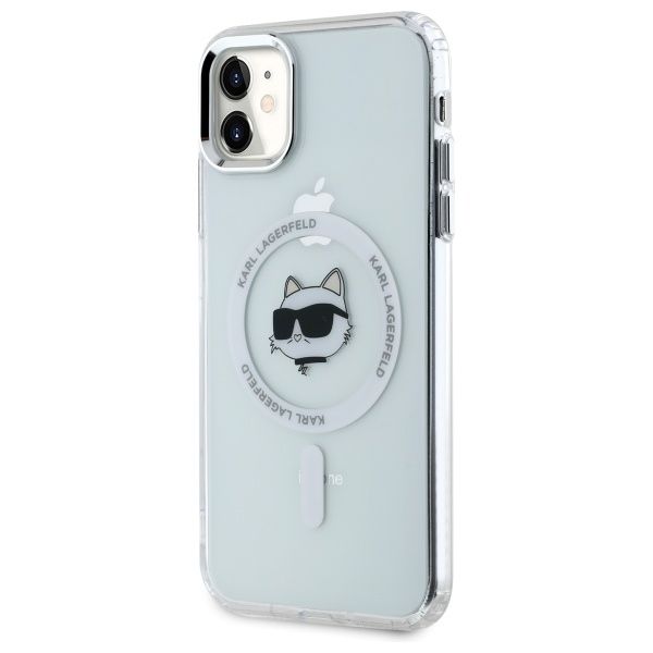 Etui Karl Lagerfeld do iPhone 11, iPhone XR, Biały, MagSafe zdjęcie 2