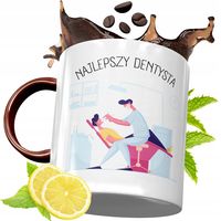 Kubek Bordowy Dla Dentysty Na Urodziny Prezent Z Nadrukiem Ze Zdjęciem