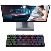 MINI KLAWIATURA PRZEWODOWA GAMINGOWA RGB PODŚWIETLENIE DO GIER