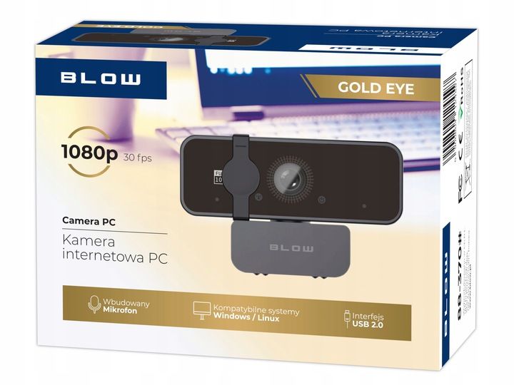 Kamera internetowa BLOW Cam08 Gold Eye zdjęcie 2