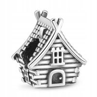 Zawieszka SREBRO 925 Charms Koralik Domek Chatka