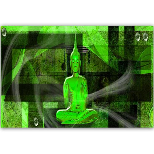 Deco Panel, Figura buddy na geometrycznym tle 1 60x40 na Arena.pl