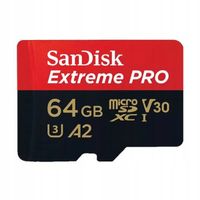 Karta pamięci SanDisk microSDXC 64GB Extreme Pro 200 / 90 MB/s + Adpater