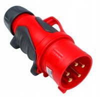 PCE GRIP WTYCZKA SIŁOWA PRZENOŚNA 32A 5P 400V IP44 CZERWONA 0253-6