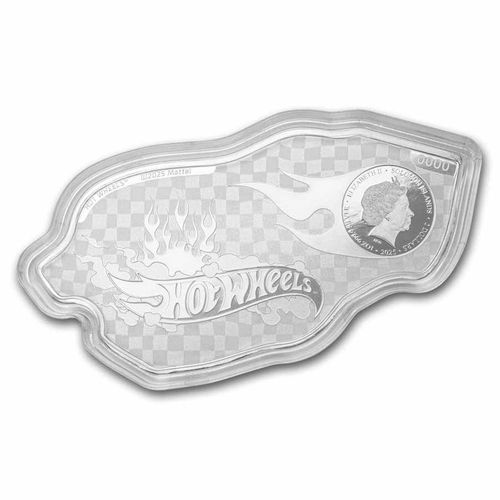 Wyspy Salomona: Hot Wheels 24/Seven kolorowana 1 uncja Srebra 2025 Proof Shaped Coin na Arena.pl