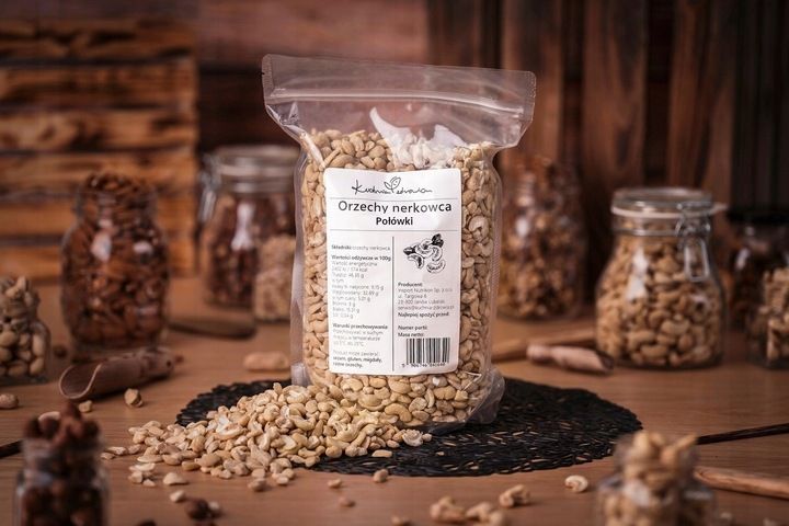 Orzechy nerkowca Połówki KUCHNIA ZDROWIA 1KG zdjęcie 4