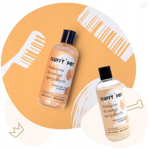 SZAMPON dla psów do zadań SPECJALNYCH FluffyPet 300ml HIPOALERGICZNY WEGAN na Arena.pl