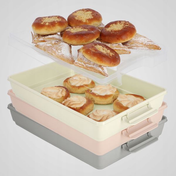 POJEMNIK PUDEŁKO NA CIASTO ŻYWNOŚĆ Z PRZYKRYWKĄ zdjęcie 7