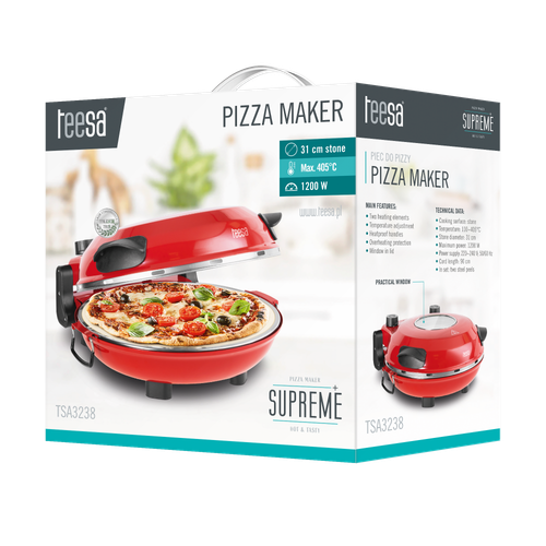 TSA3238 Piec do pizzy TEESA SUPREME + , 1200 W, 3 na Arena.pl