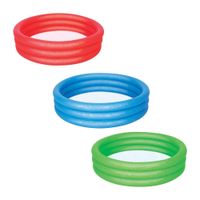 dmuchany basen brodzik dla dzieci czerwony 122x25cm bestway + łatka