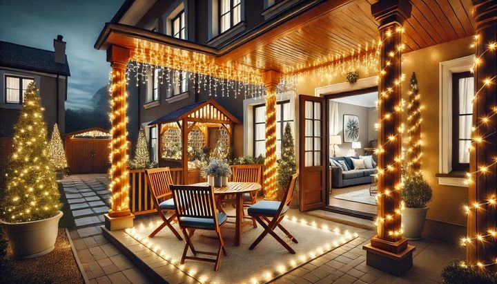 Zewnętrzne lampki choinkowe 1000 LED 100m, IP67 do dekoracji świątecznych zdjęcie 2