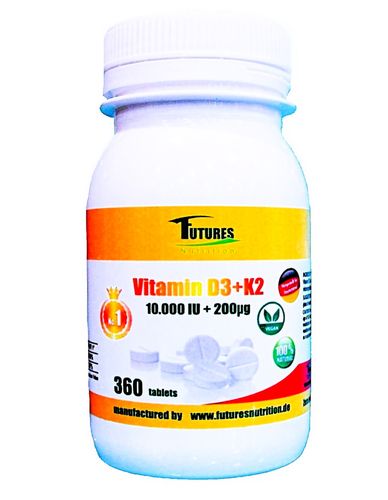 2x Witamina D3 10000 IU + K2 MK7 200mcg 360t Kości Stawy Odporność na rok na Arena.pl