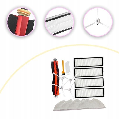 SZCZOTKI WAŁEK FILTRY PADY MOPY do XIAOMI MI ROBOROCK S50 S5 S6 MAX na Arena.pl