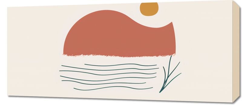 Obraz 90x40cm Serenada Zachodzącego Słońca zdjęcie 1