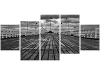 70CM 150CM OBRAZ 5 ELEM SOPOT MOLO ŚCIENNY