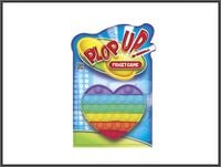 plop up pop it guma bąbelkowa tęczowe serce 13,5x15cm