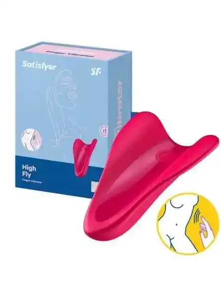 Stymulator - High Fly Finger Vibrator ( Red ) zdjęcie 1