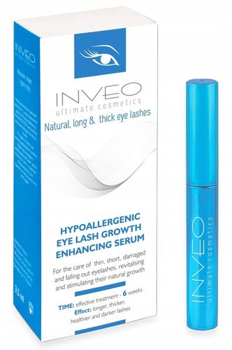 SERUM ODŻYWKA DO RZĘS INVEO NATURAL LONG LASHES EFEKT I WZROST + GRATIS na Arena.pl