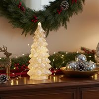 VILLA ITALIA Choinka/Lampion LED złota 21 cm