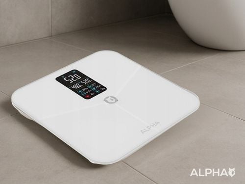 Waga Łazienkowa Elektroniczna Sportowa Alpha - Aplikacja Po Polsku na Arena.pl