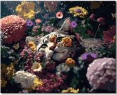 Zestaw do Malowania po Numerach z Farbami Akrylowymi 16 x 20 cm Kot