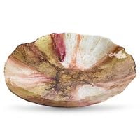 Misa dekoracyjna szklana MABEL 43X43X7 wielokolorowa