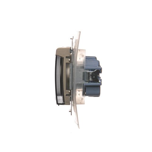 Simon54 Gniazdo wtyczkowe pojedyncze - klapka DGZ1BZ.01/44A złoty na Arena.pl