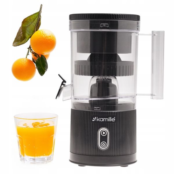 ELEKTRYCZNA WYCISKARKA DO CYTRUSÓW SOKÓW OWOCÓW BEZPRZEWODOWA USB KAMILLE zdjęcie 1