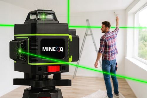 POZIOMNICA LASEROWA POZIOMICA 4D 16 LINII KRZYŻOWA 360 LASER ZESTAW na Arena.pl