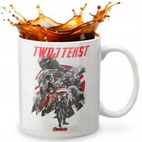 KUBEK 330ml GRAFIKA PREZENT ŚWIĘTA WZÓR - FILM AVENGERS LOKI THOR + IMIĘ