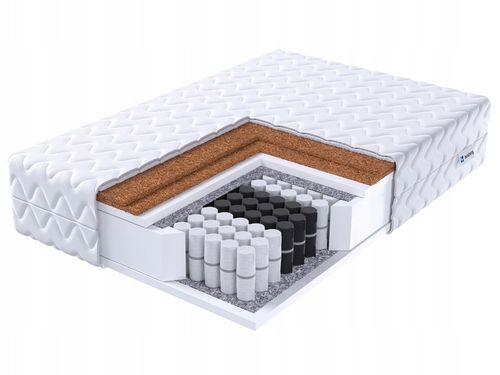 MATERAC 140x200 BEST kieszeniowy 24 cm TWARDY 2X KOKOS H3/H5 HEISBERG na Arena.pl