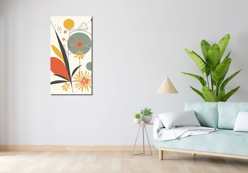 Obraz 50x100cm Geometryczny Ogród zdjęcie 2