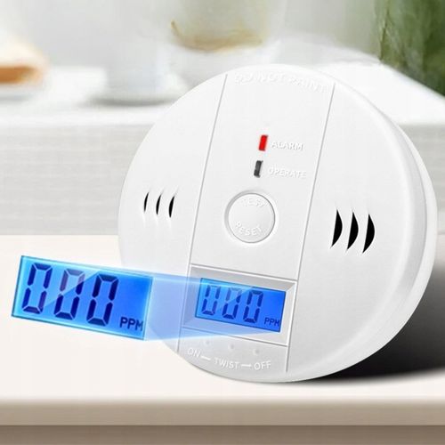 CZUJNIK CZADU GAZU DETEKTOR WYKRYWACZ TLENKU WĘGLA ALARM BEZPRZEWODOWY LCD na Arena.pl