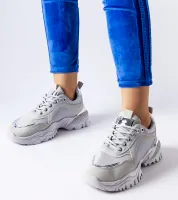 Szare sneakersy ze srebrnym akcentem Lodgeville 40