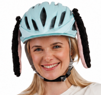 USZY OWCY ozdoba na kask rowerowy na motor rower hulajnogę narty na rzepy