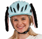 USZY OWCY ozdoba na kask rowerowy na motor rower hulajnogę narty na rzepy