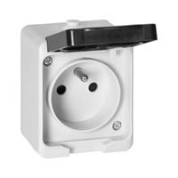 gniazdo pojedyńcze 2p+z aquatic mini  ip54 - on-7305/wb