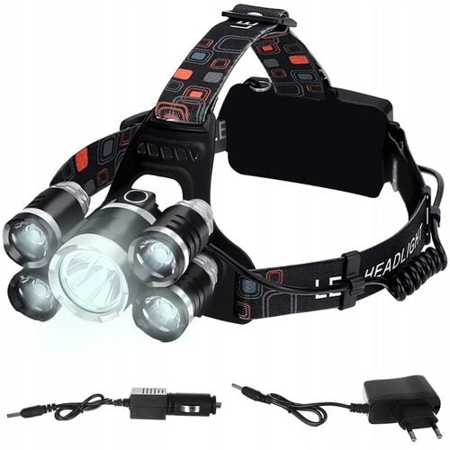 latarka czołowa 5 x led t6 cree na Arena.pl
