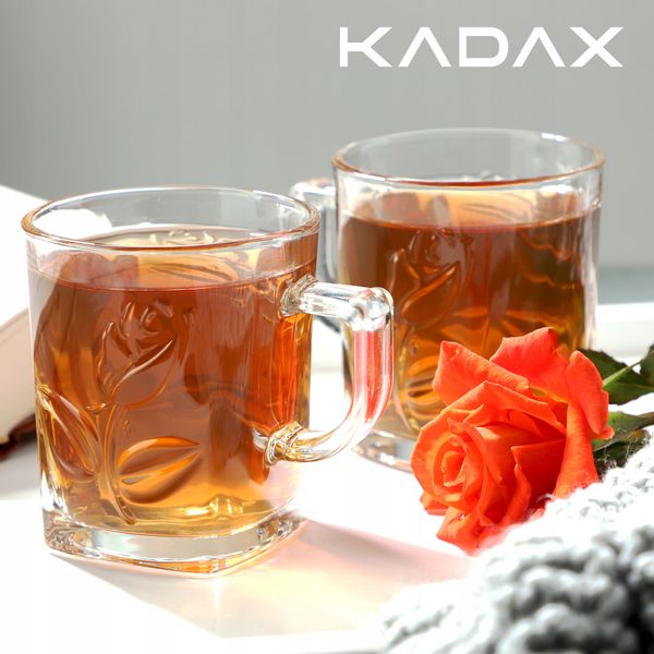 KADAX Szklanka Kubek 260ml Do Kawy Herbaty Wzór zdjęcie 2