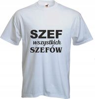 foto Koszulka z nadrukiem SZEF WSZYSTKICH SZEFÓW