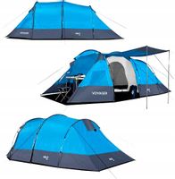 Namiot Turystyczny Kempingowy 4 Osobowy Wodoodporny Tropik Dwa Wejścia