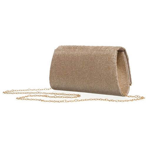 brokatowa kopertówka damska z tkaniny syntetycznej w kolorze różowego z na Arena.pl