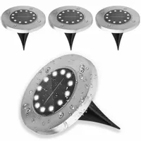 4x Lampka Ogrodowa LED SOLARNA DOGRUNTOWA Wbijana Najazdowa DYSK LED