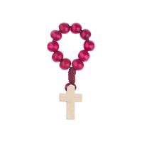 Różaniec dziesiątka drewniany na palec