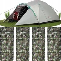 Namiot Turystyczny 4 Osobowy + 4 ŚPIWORY - 3000 mm Tropik wodoodporny 5el