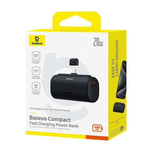 powerbank os-baseus compact ip 5000mah 20w (czarny) na Arena.pl