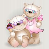 FOTOTAPETA dziecięca KOLOROWE MISIE LODY 260x180