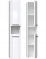 SZAFKA ŁAZIENKOWA REGAŁ SŁUPEK NEL I BIAŁY POŁYSK