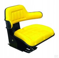 Siedzenie dzielone z amortyzacją mechaniczną,żółte