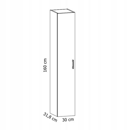 ZESTAW MEBLI ŁAZIENKOWYCH Z UMYWALKĄ szafka umywalka słupek   (W7) na Arena.pl
